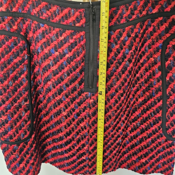 Etcetera Red and Black Mini Skirt - Picture 9 of 10
